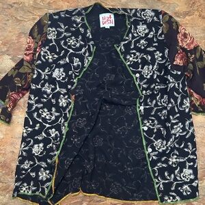 Y2K Floral Whimsical Gothic Button Up Top